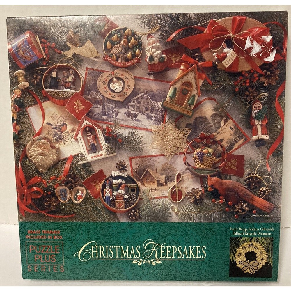 Springbok Christmas Keepsakes Jigsaw Puzzle Plus Series 500 Pc Brass Trimmer Inc